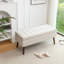 Repose-pieds capitonné avec rangement | Pieds en bois massif, couvercle à charnières de sécurité pour le lit et le vestibule de la chambre à coucher-1044434888