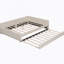 Lit plateforme tapissier avec port USB et lit gigogne simple-1663826418