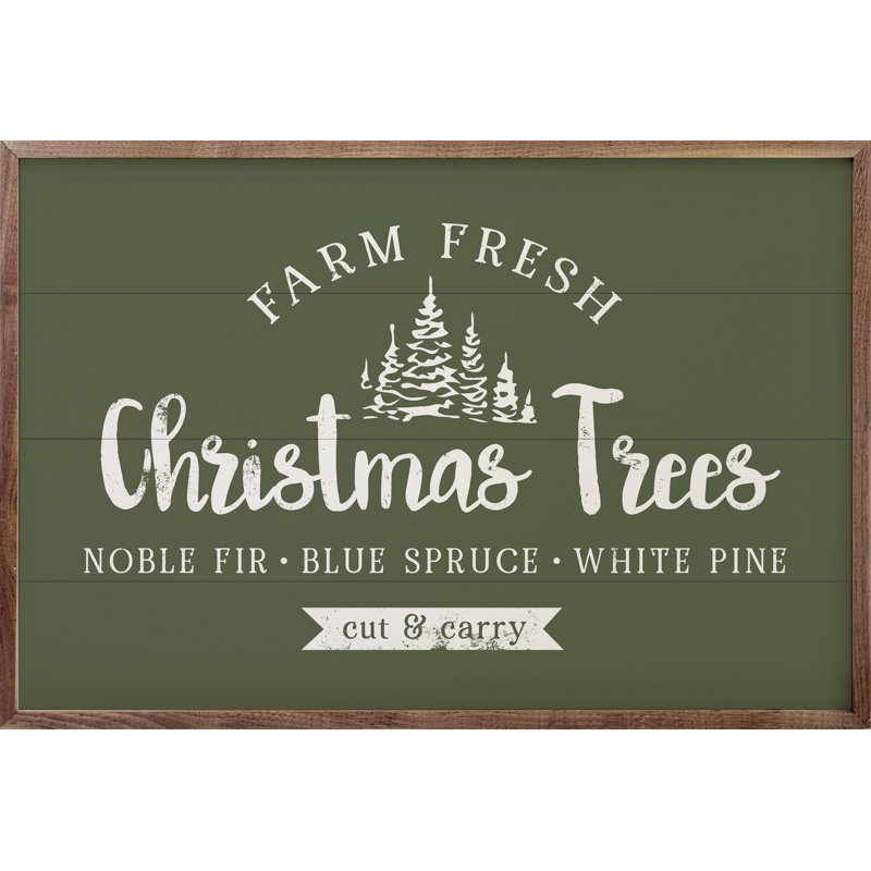 Arbres de Noël vert coupé et transporté, H 16 po x l 24 po