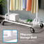 Heavy Duty Clothes Rail 238kg (525lbs) Capacity, Extendable Hanging Rack with Lockable Wheels & Shelves-1020464703