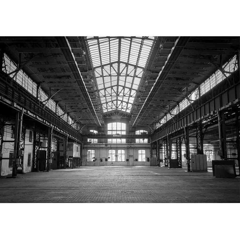 Grand papier peint auto-adhésif Abandonné, L 66 po x l 96 po