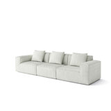 118" NASA-Grade Sectional Sofa with Cloud Couch Design & Zero Assembly, 5-Person Capacity Multi-Functional Seating