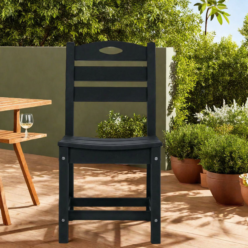 Ensemble de chaises de patio Hdpe peu encombrantes pour l'extérieur moderne