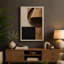 Bronze Sphere and Void Minimalist 1 Piece Wrapped Canvas Wall Art-1065108698-1065108703