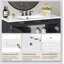 Ensemble de meuble-lavabo 72 po avec lavabos doubles, lavabos en céramique, portes à fermeture douce et tablette réglable