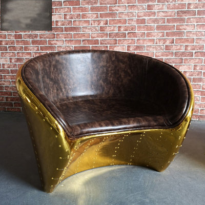 Dushyant Faux Leather Accent Chair