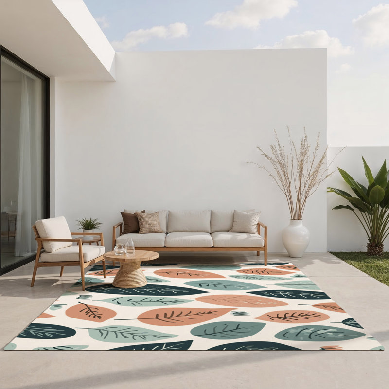 Morning Horizon Indoor And Outdoor Area Rug, Rectangle 8' x 10'