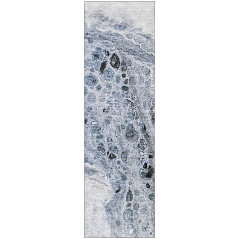 Premium Machine Washable Alaina AMF1934 Abstract Rug, Runner 2'3" x 7'6"