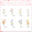 40 pièces de décoration de gâteau de fête de bébé Wildflower Baby in Bloom