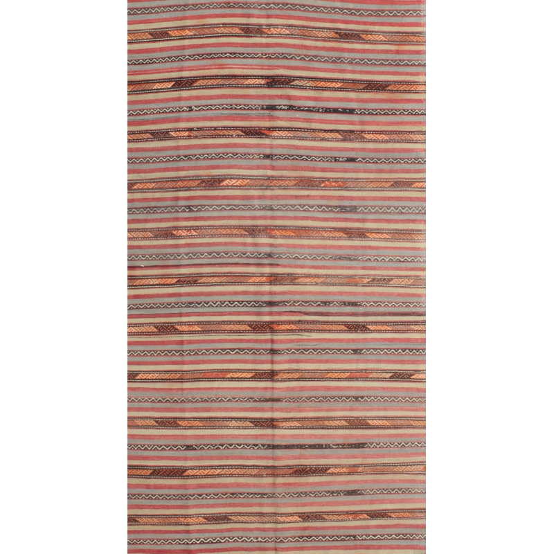 Tapis de zone rouge/brun contemporain, Rectangle 6 pi x 9 pi