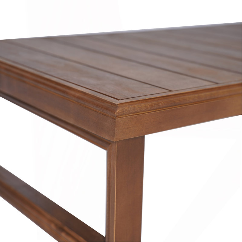 Table basse en bois, H 11,25 po x l 22 po x P 38,5 po, Moka
