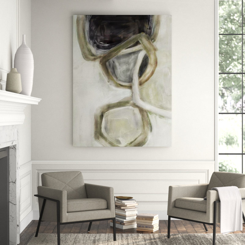 Interlock I Painting by Elena Carlie, Outdoor, 72" H x 54" W x 1.5''D