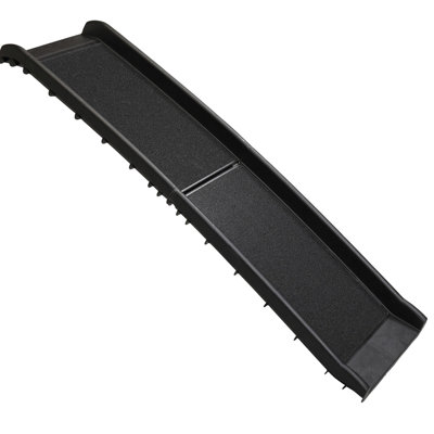 Black Pet Ramp For Off-road Journeys - Strong And , Holds 90kg Pets, Slip, Foldable Easy Transport & Space Conservation Approaches Vehicle Climbing Black, Safe Load Capacity, Slip Surface, Storage