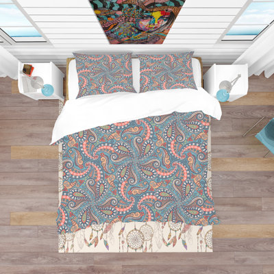 Ensemble de housse de couette bohème et éclectique