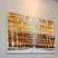 « orange stripeed sky » par parvez taj,-reproduction de photo sur bois-818984693
