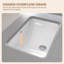 Évier de salle de bain simple 42 po x P 22 po en marbre reconstitué avec dosseret de 4 po en marbre gris-122282469