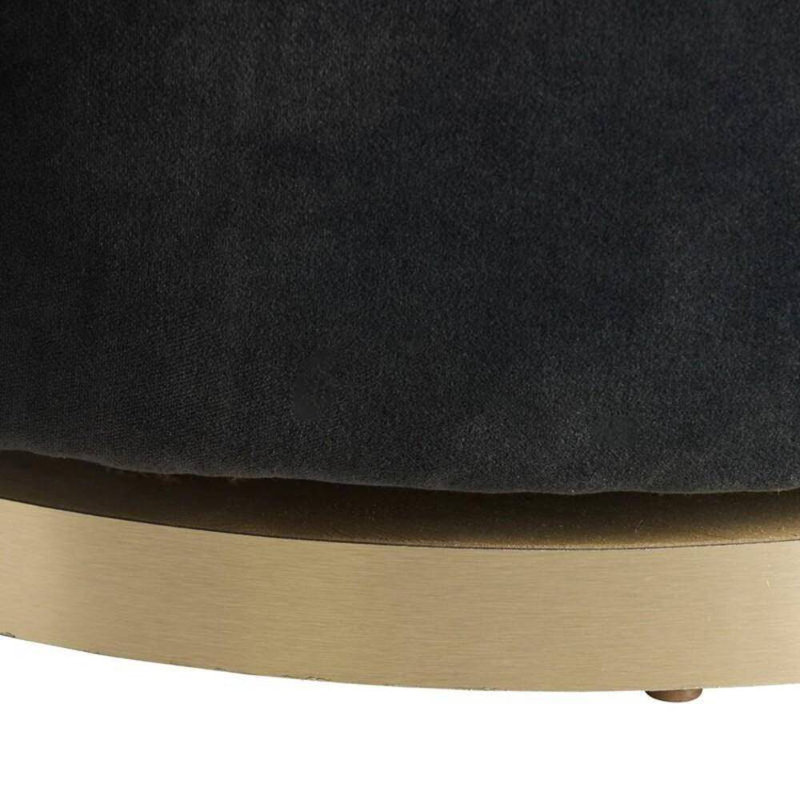 Poppy Side Chair, Midnight Gray Polyester