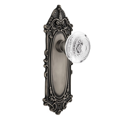 Victorian Plate with Crystal Egg & Dart Knob