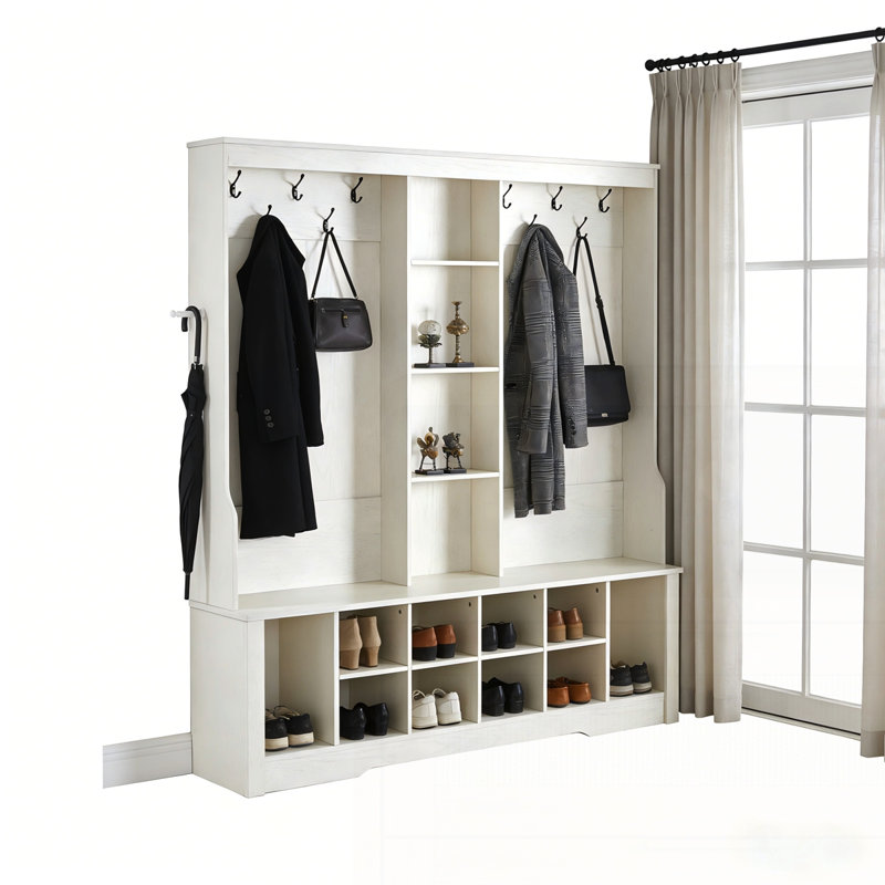 Arbre d'entrée Itaar avec banc et rangement pour chaussures
