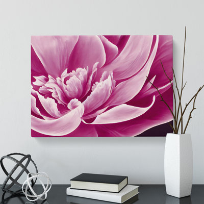 Awesome Peony Flower - Wrapped Canvas Print