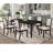 Alexander Black Rectangular Extension Leaf Dining Table