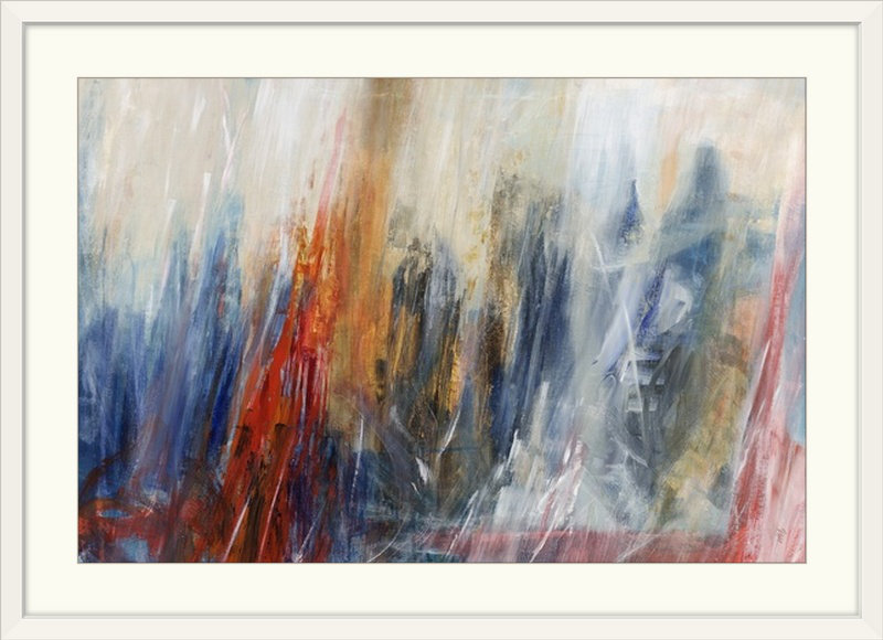 'brilliant' imprimer, Cadre blanc, 24" H x 32" lx 1" p
