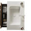Lavabo de salle de bain 30 "sans armoire BRON, avec cuve en céramique blanche BRON