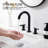 2 Handle Modern Matte Black Bathroom Faucet-124794806