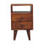 Botkins 30cm W Solid Wood Bedside Table