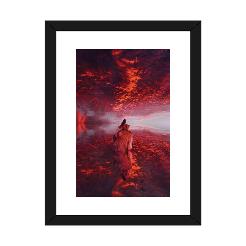 The Incredible Miroir par Hobopeeba-reproduction d’art, Blanc, H 32 po x l 24 po x P 1 po, Papier encadré noir