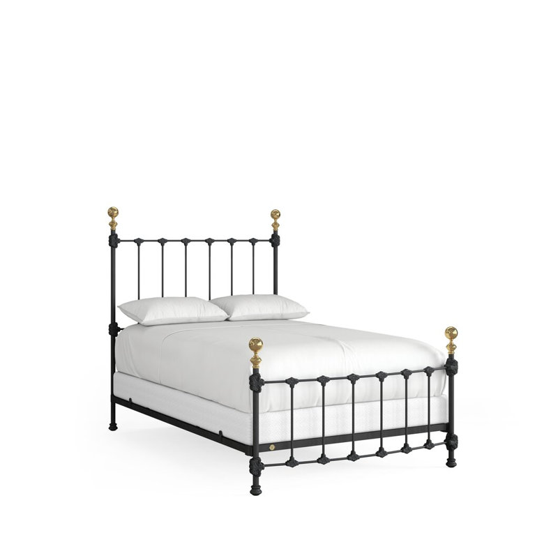 151 Palatial Bed | Complete Arched Foot, Full / Double, Gunmetal/Antique Gold