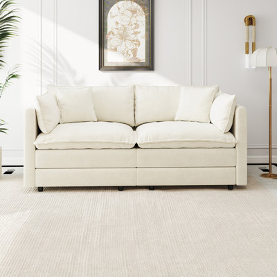 Modern Chenille Sofa Upholstered Couch