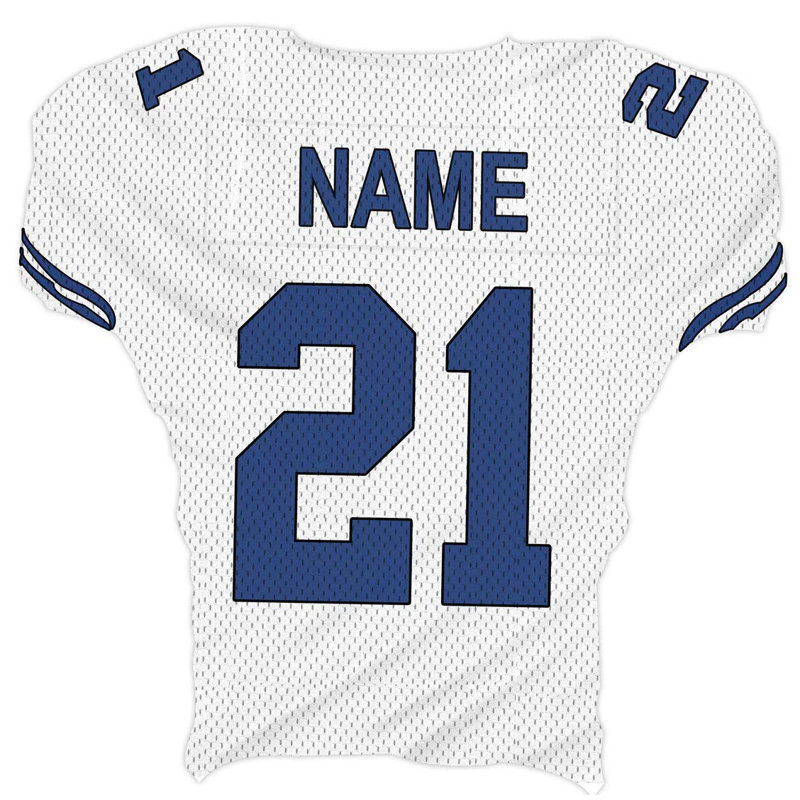 Décalcomanie murale nom et numéro personnalisé jersey, H 24 po x l 24 po, Blanc