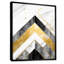 Chevron gris, blanc et blanc - art mural géométrique, salon-1546728167-1546728173