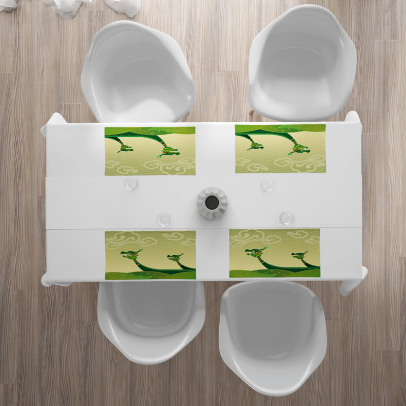 Polyester Abstract Rectangle Placemat