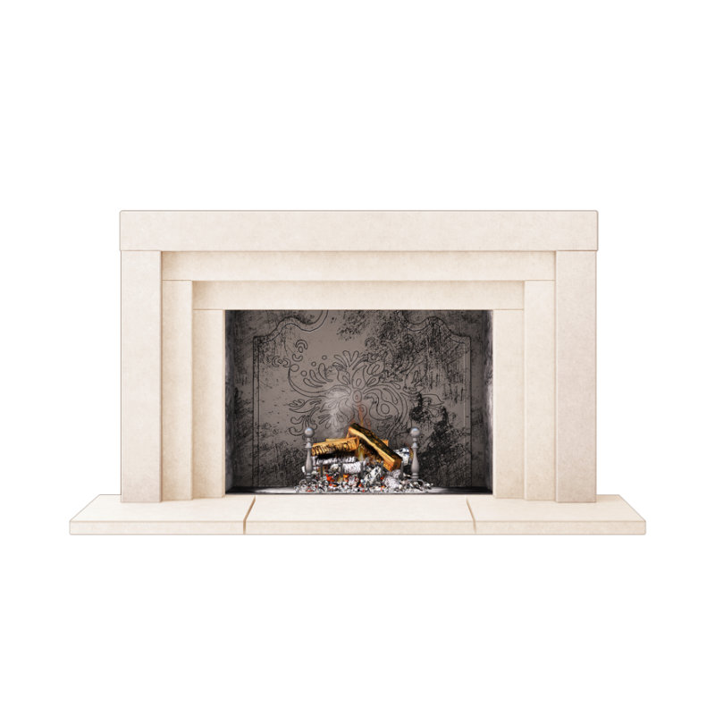 Contempo Fireplace Surround, Smooth Beige