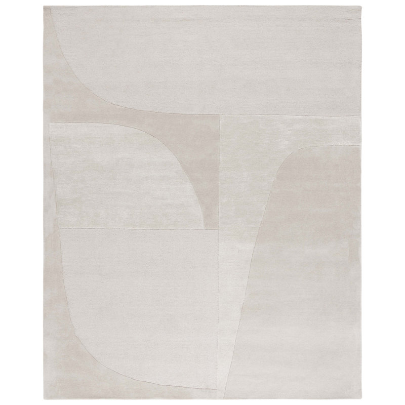 Fifth Avenue Hand Tufted Wool, Viscose, Cotton Geometric Rug, Runner 2'3" x 8'