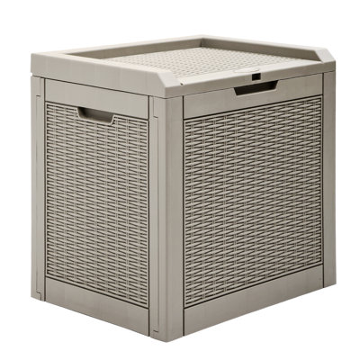 Edrosie Inc 32 Gallon Water Resistant Resin Lockable Deck Box by Edrosie Inc