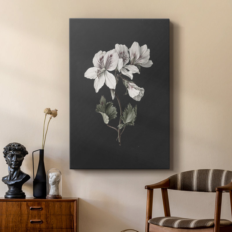 Imprimé floral rétro CLII - galerie Cavas sur mesure, H 18 po x l 12 po