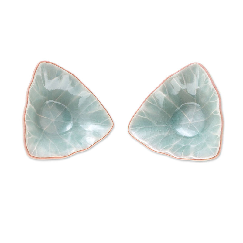 Desserte de condiment luxe leaves Dovie, Vert