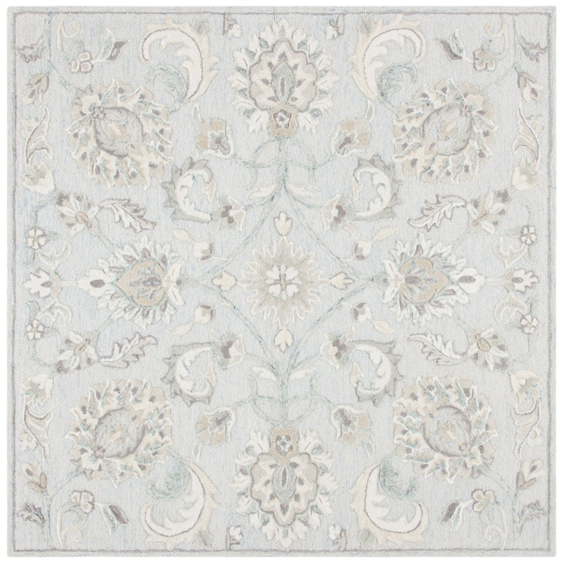 Zarina Hand Tufted Wool Oriental Rug, Square 6'