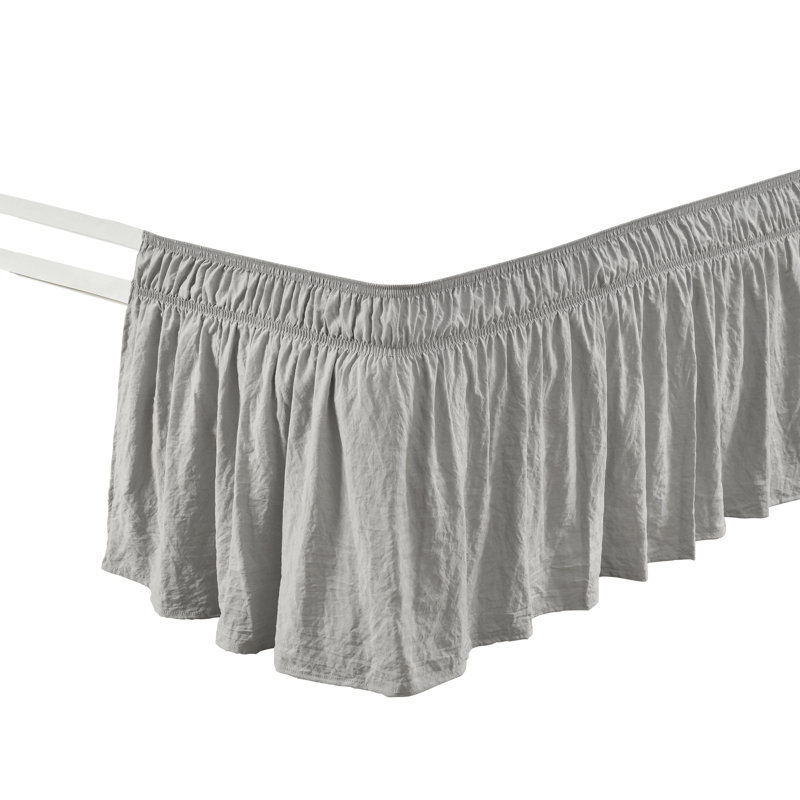 Jupe de lit 20 po , Double, Gris clair
