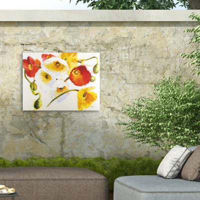 Shirley Novak Sunny Vibration Outdoor  Canvas