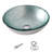 15.5" L X 15.5" W Glass Bathroom Sink Round Above-Counter Tempered Glass Vessel Sink With Pop Up Drain-106299247