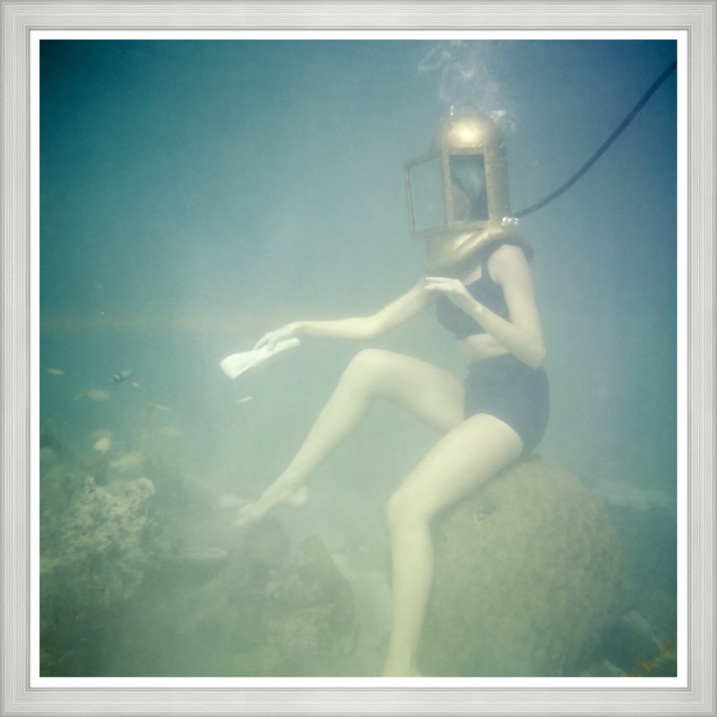 Model Underwater Giclee Print by Richard Rutledge