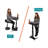 Aldestaed 42.5'' H x 25.5'' W Laptop Cart-1395889978