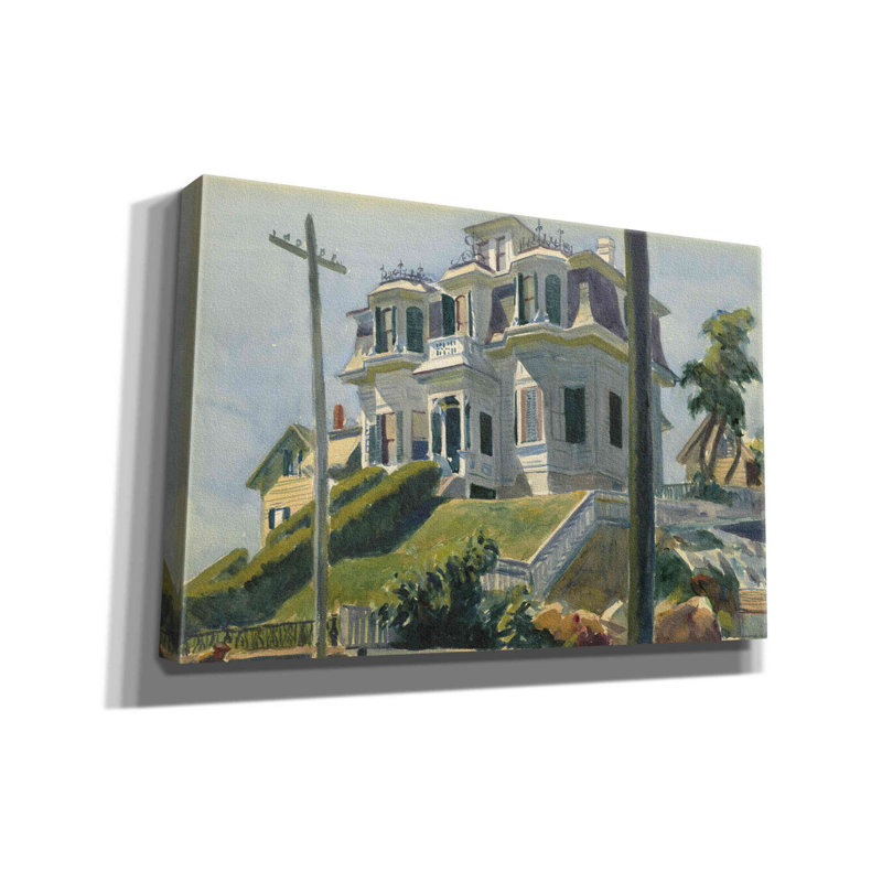 «Red Barrel Studio», «Haskell's House, 1924» par Edward Hopper, estampe numérique sur toile, H 12 po x l 18 po x P 0,75 po