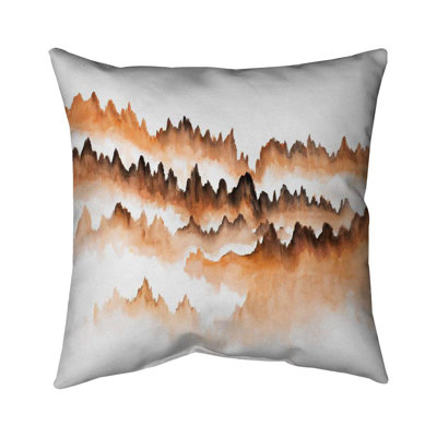 Mountain of fir trees - Beige – Throw Pillow Cover Only, Double-Sided Print, Insert Not Included