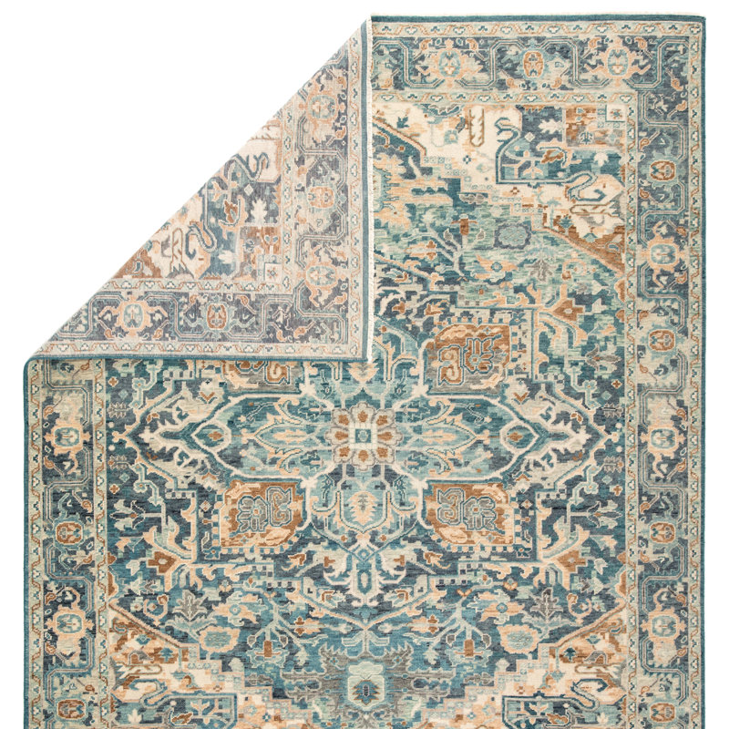 Inspirit Handmade Wool Oriental Area Rug, Rectangle 8'10" x 12'9"