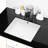 Modern Ceramic Bathroom Sink - Rectangular Undermount With Space Saving For Decoration
